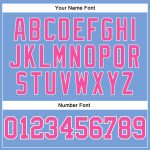 Custom Name and Number Light Blue White Pinstripe Basketball Jersey - Personalized Authentic Team Jersey Personalized Light