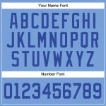 Customizable Light Blue White Pinstripe Baseball Jersey with Name and Number - Authentic Team Style Personalized Light Blue