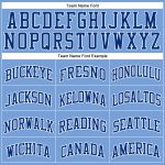 Custom Name Number Light Blue White Pinstripe Royal Basketball Jersey - Personalized Authentic Team Gear Personalized Light
