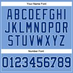 Custom Name Number Light Blue White Pinstripe Royal Basketball Jersey - Personalized Authentic Team Gear Personalized Light
