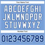 Custom Name and Number Authentic Basketball Jersey - Light Blue White Pinstripe Royal-White Personalized Light Blue White