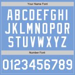 Personalized Light Blue White Pinstripe Authentic Baseball Jersey for Men and Women Personalized Light Blue White Pinstripe