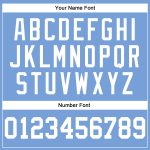 Custom Light Blue White Pinstripe Basketball Jersey with Personalized Name and Number Personalized Light Blue White Pinstripe