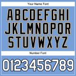 Custom Name and Number Authentic Basketball Jersey - Light Blue White Pinstripe, White-Old Gold Personalized Light Blue White