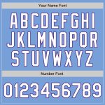 Custom Light Blue White-Purple Baseball Jersey with Personalized Name and Number - Authentic Raglan Sleeves Personalized