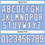 Custom Hockey Jersey with Personalized Name and Number in Light Blue and White-Purple Lace Design Personalized Light Blue