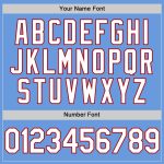 Custom Throwback Baseball Jersey - Light Blue White-Red with Personalized Name and Number Personalized Light Blue White-Red