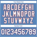 Customizable Light Blue Red White Throwback Baseball Jersey Shirt with Name and Number - Authentic Rib-Knit Design Personalized