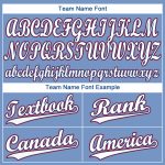 Custom Name Number Light Blue Red White Baseball Jersey Personalized Team Gear Personalized Light Blue White-Red Baseball