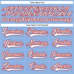 Custom Hockey Jersey with Personalized Name and Number - Light Blue White-Red Lace Neck Team Apparel Personalized Light Blue