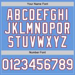 Custom Name Number Throwback Baseball Jersey - Light Blue White Red Mesh Authentic Team Jersey Personalized Light Blue White-Red