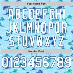 Custom Name and Number Hawaii Palm Trees Basketball Jersey - Light Blue White-Royal 3D Pattern Authentic Jersey Personalized