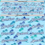 Custom Name and Number Hawaii Palm Trees Basketball Jersey - Light Blue White-Royal 3D Pattern Authentic Jersey Personalized
