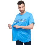 Customizable Light Blue & White Baseball Jersey with Name & Number - Authentic Team Gear Personalized Light Blue White-Royal