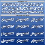 Custom Light Blue White-Royal Fade Baseball Jersey with Personalized Name & Number - Authentic Fashion Team Gear Personalized