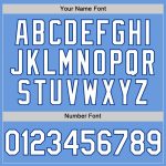 Custom Light Blue White-Royal Baseball Jersey with Name and Number - Authentic Throwback Team Style Personalized Light Blue