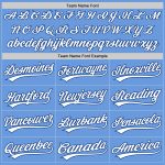 Custom Light Blue White-Royal Baseball Jersey with Name and Number - Authentic Throwback Team Style Personalized Light Blue