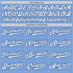 Custom Name Number Two Tone Baseball Jersey - Personalized Light Blue White-Royal Authentic Team Jersey Personalized Light
