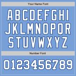 Custom Name Number Two Tone Baseball Jersey - Personalized Light Blue White-Royal Authentic Team Jersey Personalized Light