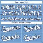 Custom Light Blue White-Royal Baseball Jersey with Personalized Name & Number - Team Apparel Personalized Light Blue White-Royal