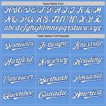 Custom Name Number Baseball Jersey - Personalized Light Blue White-Royal Mesh Authentic Throwback Design Personalized Light