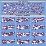 Custom Team Bomber Jacket with Name and Number - Light Blue White Royal-Red Full-Snap Varsity Letterman Jacket Personalized