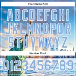 Personalized 3D Statue of Liberty Light Blue Varsity Letterman Jacket with Custom Name and Number - Full-Snap Bomber Edition