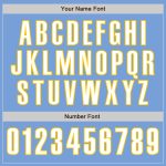 Personalized Light Blue White Yellow Baseball Jersey - Authentic Sports Apparel Personalized Light Blue White-Yellow Authentic