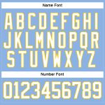 Personalized Light Blue White Yellow Hockey Jersey Custom Name Number Lace Neck Personalized Light Blue White-Yellow Hockey