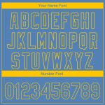 Custom Name & Number 3D Boston City Edition Baseball Jersey - Light Blue Yellow Fade Authentic Fashion Jersey Personalized