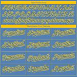 Custom Name & Number 3D Boston City Edition Baseball Jersey - Light Blue Yellow Fade Authentic Fashion Jersey Personalized