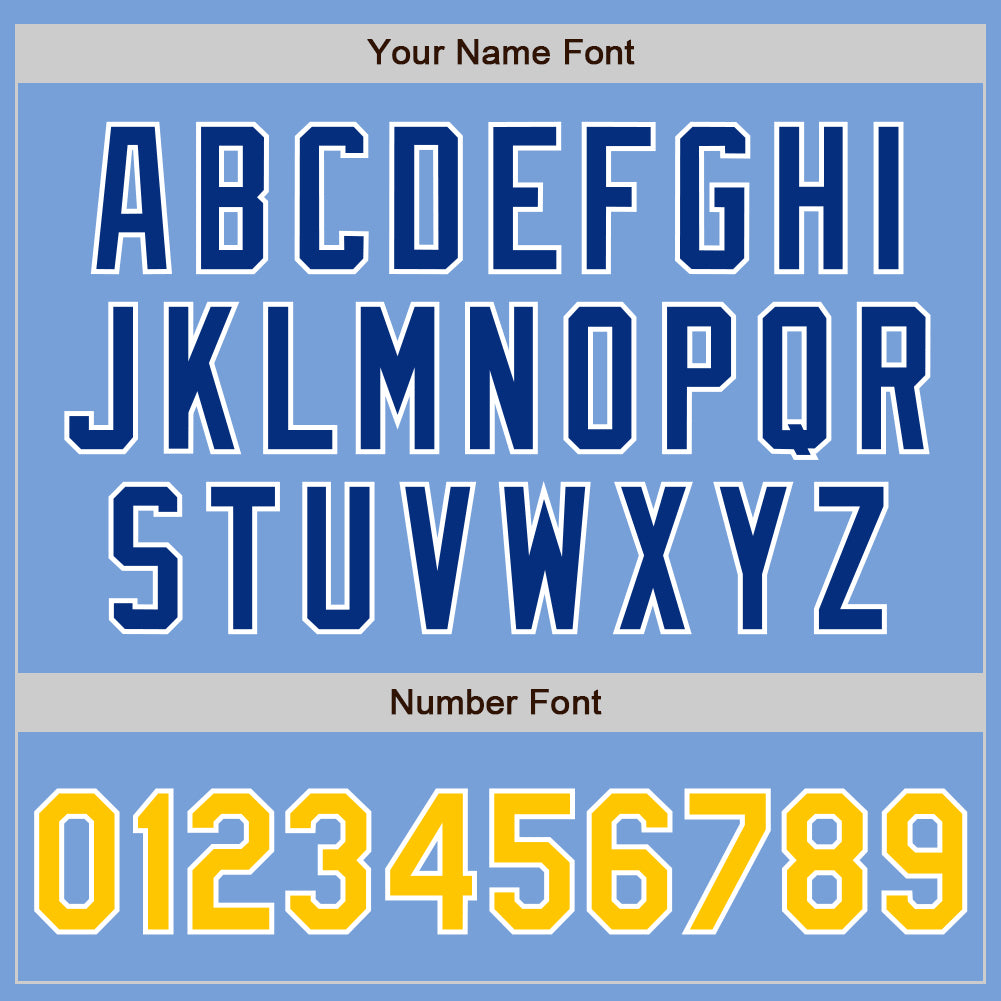 Personalized Light Blue Yellow-Royal Authentic Raglan Sleeves Baseball Jersey Team Custom Name and Number Custom Name and Number Baseball Jersey - Light Blue Yellow-Royal Authentic Raglan Sleeves Personalized Light Blue Yellow-Royal - Image 5