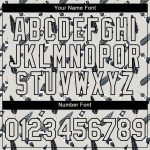 Custom Name Number Performance T-Shirt - Personalized 3D Pattern Design - Light Gray Black Feather Style Personalized Light