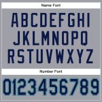 Custom Name Number Authentic Football Jersey - Light Gray Navy Aqua Mesh Personalized Light Gray Navy-Aqua Mesh Authentic