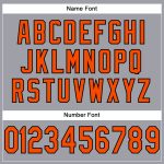 Custom Light Gray Orange-Black Mesh Football Jersey with Personalized Name & Number - Authentic Team Gear Personalized Light
