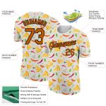 Custom Texas Pizza T-Shirt with 3D Orange-Black Pattern Design - Personalized Food Performance Tee with Name & Number, Light Gray