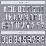 Personalized Authentic Football Jersey in Light Gray White and Black Mesh Personalized Light Gray White-Black Mesh Authentic