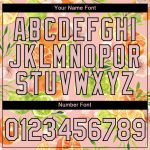 Custom Team T-Shirt with Personalized Name and Number, Light Pink Black 3D Pattern, Summer Holiday Fruit Design Personalized