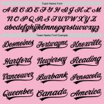 Custom Personalized Light Pink Black Baseball Jersey with Name and Number - Authentic Team Apparel Personalized Light Pink
