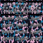 Custom Leopard Print Varsity Jacket with Name & Number - Light Pink Black White 3D Pattern Bomber Full-Snap Designer Jacket