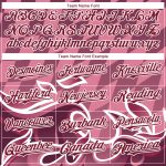 Custom Name and Number 3D Flame Baseball Jersey - Light Pink Crimson-White Design Personalized Light Pink Crimson-White 3D