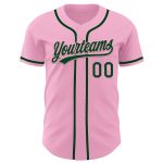 Personalized Custom Name and Number Light Pink Green Baseball Jersey - Authentic Team Apparel Personalized Light Pink Green