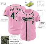 Personalized Custom Name and Number Light Pink Green Baseball Jersey - Authentic Team Apparel Personalized Light Pink Green