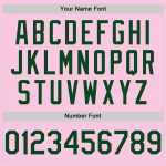 Custom Name and Number Authentic Throwback Baseball Jersey - Personalized Light Pink Green Mesh Team Jersey Personalized
