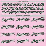 Custom Name and Number Authentic Throwback Baseball Jersey - Personalized Light Pink Green Mesh Team Jersey Personalized