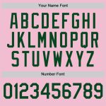 Custom Authentic Baseball Jersey with Personalized Name & Number - Light Pink Green-White Throwback Team Style Personalized