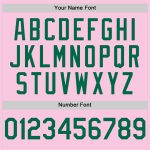 Custom Team Name Number Light Pink Kelly Green Mesh Authentic Throwback Baseball Jersey Personalized Light Pink Kelly Green