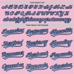 Custom Personalized Baseball Jersey with Name and Number - Light Pink, Light Blue, Black Authentic Throwback Style Personalized