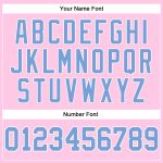 Custom Basketball Jersey Personalized Light Pink Light Blue White Team Name Number Authentic Throwback Personalized Light