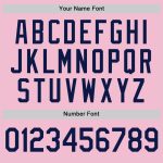 Custom Name Number Authentic Throwback Baseball Jersey Light Pink Navy White - Personalized Team Jersey Personalized Light
